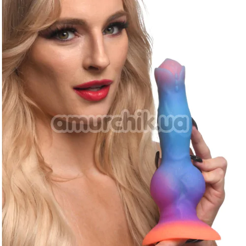 Фаллоимитатор Creature Cocks Space Cock Glows In The Dark, разноцветный