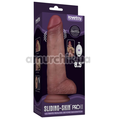 Вібратор Sliding Skin Pro II 8.5, тілесний