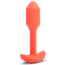 Анальна пробка з вібрацією B-Vibe Vibrating Snug Plug 1, помаранчева - Фото №3