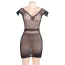 Сукня Star Night Crotchet Mesh Hollow-out Mini Chemise Dress, чорна - Фото №4