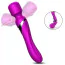Універсальний вібромасажер Foxshow Silicone Dual Massager, фіолетовий - Фото №5