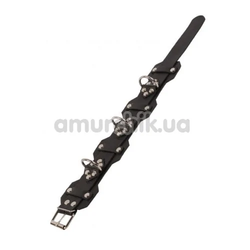 Ошейник sLash Vip Leather Collar, черный