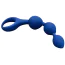 Анальний ланцюжок Loveshop Silicone Three Anal Beads, синій - Фото №1