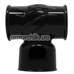 Насадка для вібромасажерів Power Head Male Masturbator Wand Massager Head, чорна - Фото №1