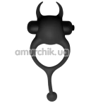 Віброкільце для члена Crushious Daemon, чорне - Фото №1