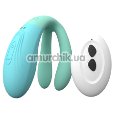 Вібратор з пульсацією Party Color Toys Clipy, бірюзовий - Фото №1