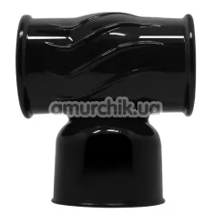 Насадка для вібромасажерів Power Head Male Masturbator Wand Massager Head, чорна - Фото №1