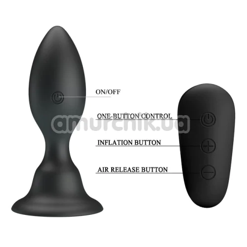 Анальна пробка з вібрацією MR Play Super Rower Vibrating Anal Plug, чорний