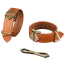 Фіксатори для рук і ніг Lockink Wristcuffs / Anklecuffs Set, коричневі - Фото №4