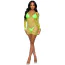 Сукня Leg Avenue Find Me In Paradise Net Mini Dress, салатова - Фото №1