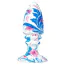 Анальна пробка Loveshop Silicone Anal Plug 12.6, біло-блакитна - Фото №2