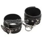 Наручники Leather Restraints Hand Cuffs, чёрные - Фото №1