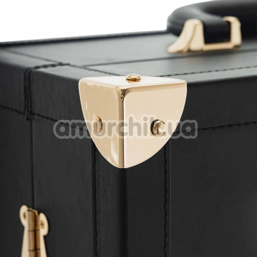 Бондажний набір Lockink All-in-1 BDSM Play Kit Crocodile Leather, чорно-червоний