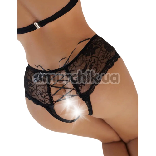 Трусики Star Night Lacing Shorts, чорні
