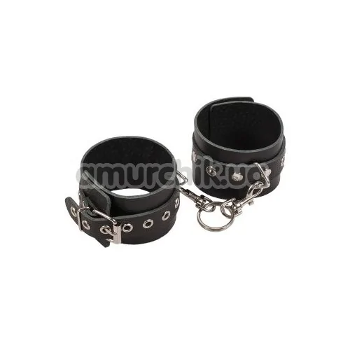 Наручники Leather Restraints Hand Cuffs, чёрные - Фото №1