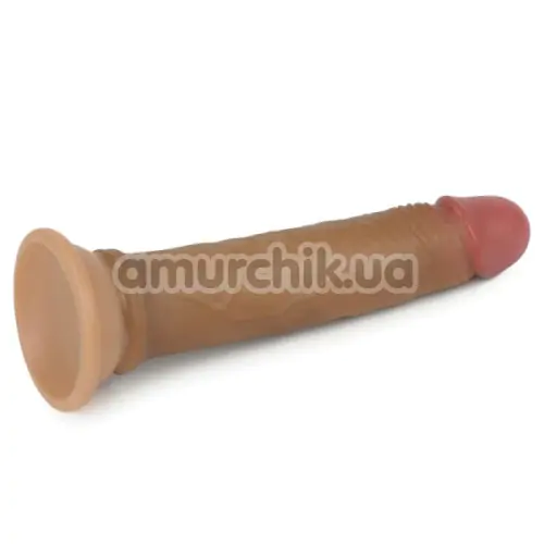 Фаллоимитатор Dual-Layered Silicone Nature Cock LVTOY002, коричневый