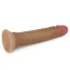 Фаллоимитатор Dual-Layered Silicone Nature Cock LVTOY002, коричневый - Фото №4