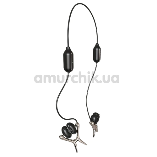 Зажимы для сосков с вибрацией Tingon N1 Vibrating Nipple Clamps, черные
