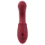 Вибратор клиторальный и для точки G с толчками Javida 3 Function Vibrator With Curved Shaft, бордовый - Фото №3