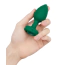 Анальная пробка с вибрацией B-Vibe Vibrating Jewel Plug M/L, зеленая - Фото №4