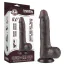 Фаллоимитатор Sliding-Skin Dual Layer Dong 8 с мошонкой, коричневый - Фото №14