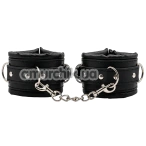 Фіксатори для рук DS Fetish Soft Hand Restraints With Chain, чорні - Фото №1