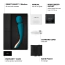 Универсальный массажер Lelo Smart Wand 2 Medium Ocean Blue (Лело Смарт Ванд 2), средний бирюзовый - Фото №9