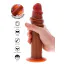 Фаллоимитатор Get Real Skin Foreskin Dong 22 cm, светло-коричневый - Фото №5