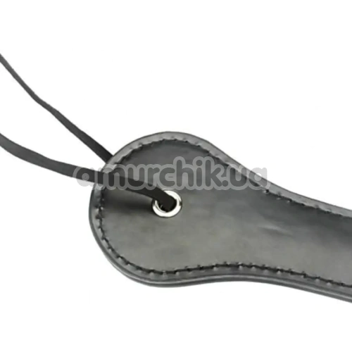 Шлепалка овальная DS Fetish Paddle XOXО, черная 