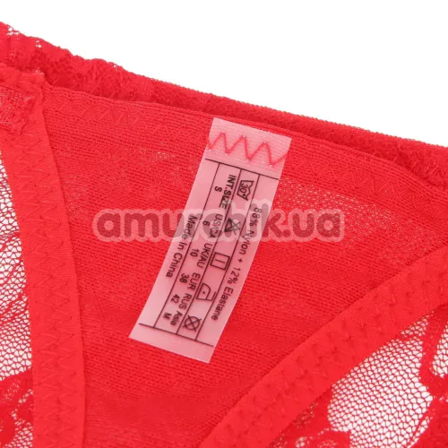 Трусики-стринги Star Night Ribbon Bow Rhinestone Panties, красные