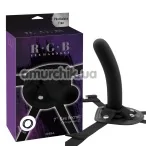Страпон R.G.B Sex Harness 7 Raw Recruit Strap-On L, чорний - Фото №1