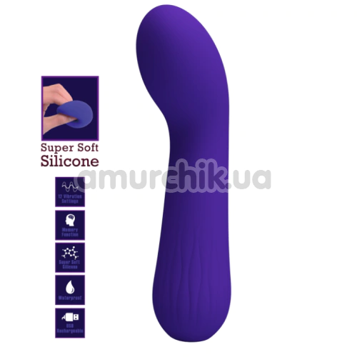 Вібратор для точки G Pretty Love Faun, темно-фіолетовий