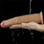 Вибратор с ротацией Dual-Layered Silicone Nature Cock LV410211, телесный - Фото №25