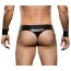 Костюм байкера Biker Thong, Cuffs & Hat Set: трусы-стринги + манжеты + кепка - Фото №5