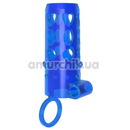 Набір з 2 насадок на пеніс GK Power Double Enhancer Kit, синій