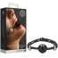 Кляп с джинсовым ремешком Ouch! Breathable Ball Gag, черный - Фото №4