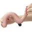 Безременевий страпон з вібрацією Rechargeable IJOY Strapless Strap-on 430103, тілесний - Фото №2