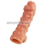 Насадка на пенис Kokos Cock Sleeve CS 003-M, телесная - Фото №1