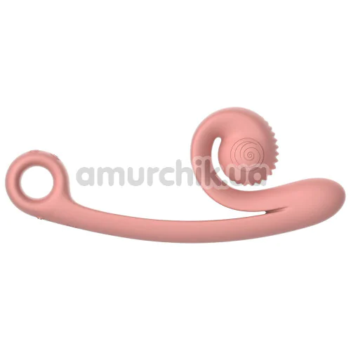 Вибратор для клитора и точки G Snail Vibe Curve, персиковый