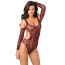 Боди Set The Mood Bodysuit, бордовое - Фото №4