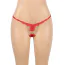 Трусики-стрінги Star Night Floral And Rhinestone G-Strings, червоні - Фото №3