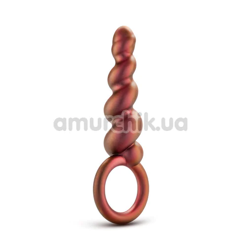 Анальная пробка Anal Adventures Matrix Spiral Loop Plug, оранжевая