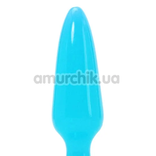 Анальная пробка Firefly Pleasure Plug Small, голубая