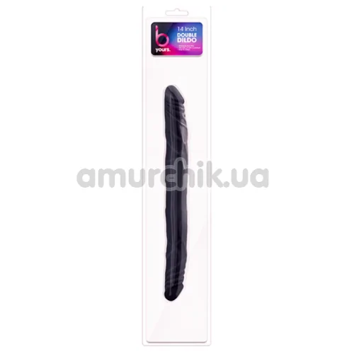 Двокінцевий фалоімітатор B Yours 14 Inch Double Dildo, чорний