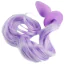 Анальна пробка з фіолетовим хвостом Unicorn Tails Pastel, фіолетова - Фото №8