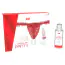 Набор Intt Brazilian Panty: красные трусики с жемчужным кольцом + оральный лубрикант Sexy Strawberry Sliding Gel - клубника, 50 мл - Фото №3