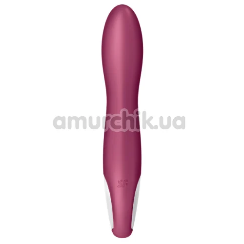 Вибратор для точки G с подогревом Satisfyer Big Heat, бордовый