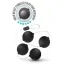 Анальні кульки Anal Adventures Platinum Pleasure Balls, чорні - Фото №2