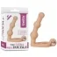 Анальна насадка з вібрацією Lovetoy The Ultra Soft Double 6, тілесна - Фото №4
