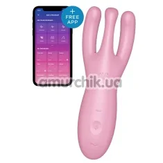 Кліторальний вібратор Satisfyer Threesome 4, рожевий - Фото №1